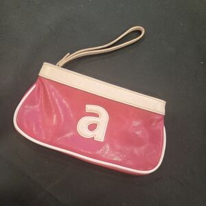 Stylish Pink and Cream Wristlet Clutch